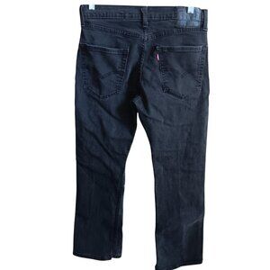 31x27 Levis Mens 527 Slim Bootcut Jeans Gray/Black Denim Stretch